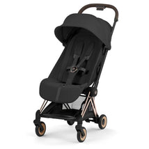 Cybex Platinum Coya Stroller Style Collection, Rose Gold Frame/Sepia Black Lux Seat Image 1