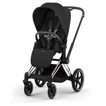 Cybex Priam Stroller Rose Gold Frame/Sepia Black Lux Seat Image 1
