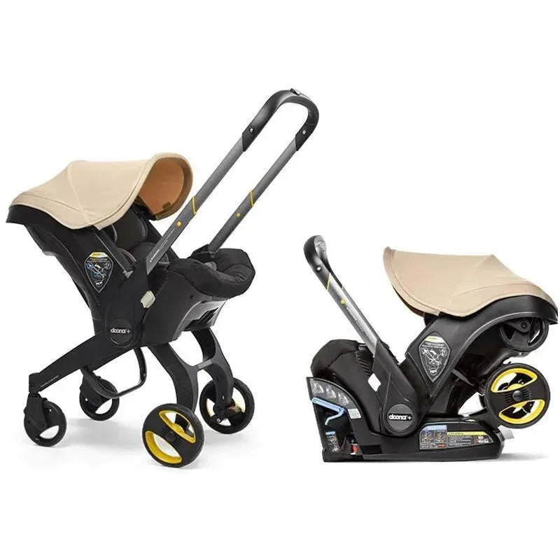 tan stroller and car seat Doona+ Infant Car Seat & Stroller, Sahara Sand