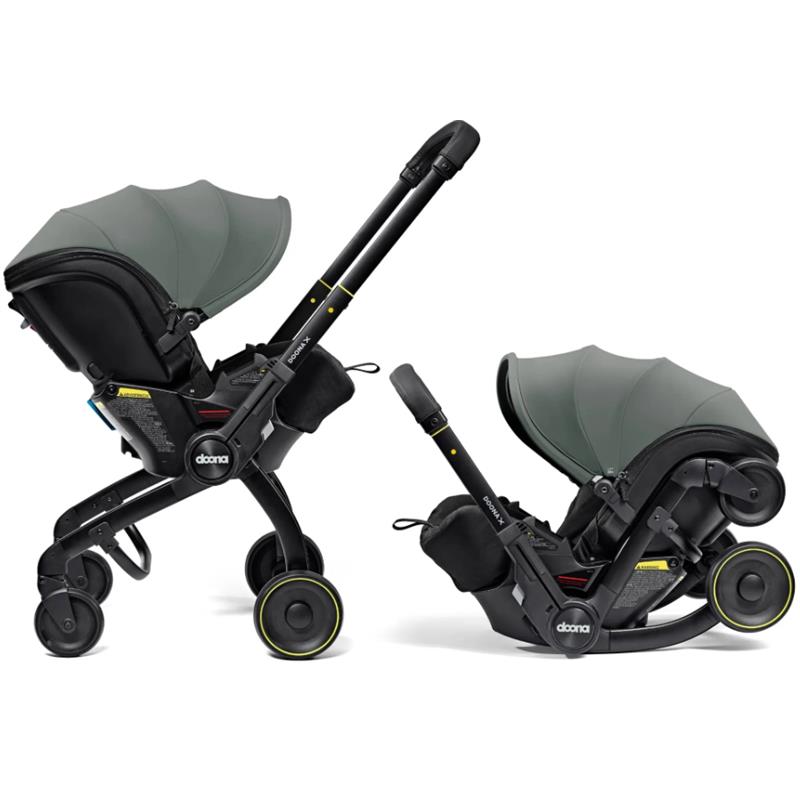 Doona X Infant Car Seat Stroller & Latch Base, Slate Green