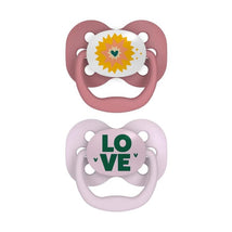 Dr. Brown - 2Pk Advantage Pacifiers, Stage 1, Pink Stars Image 1