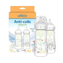 Dr. Brown's - 9Oz/270Ml Options+ Wide-Neck Designer Bottles, Ocean Designs, 2-Pack Image 1