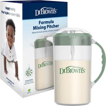 Dr. Brown's Baby Formula Mixing Pitcher with Adjustable Stopper, Olive Image 1