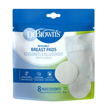 Dr. Brown's Reusable Breast Pads for Breastfeeding, 8 Count Image 1