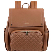 Luna Diaper Bag in Autumn color, featuring a sleek design with quilted front pocket and dual shoulder straps.