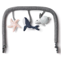 Ergobaby Evolve 3-in-1 Bouncer Toy Bar Accessory, Ocean Wonders Charcoal Grey Image 1