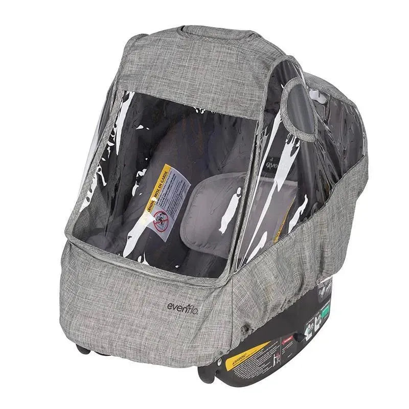 infant evenflo Evenflo Infant Car Seat Weather Shield, Rain Cover, Ventilated Panels (Gray Melange)