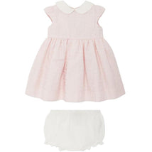 Fendi Baby - Cotton Jacquard Baby Dress, Pink Image 1