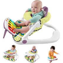 Fisher Price - Portable Baby Chair Kick & Play Deluxe Sit-Me-Up Seat with Piano Learning Toy & Tray Image 1