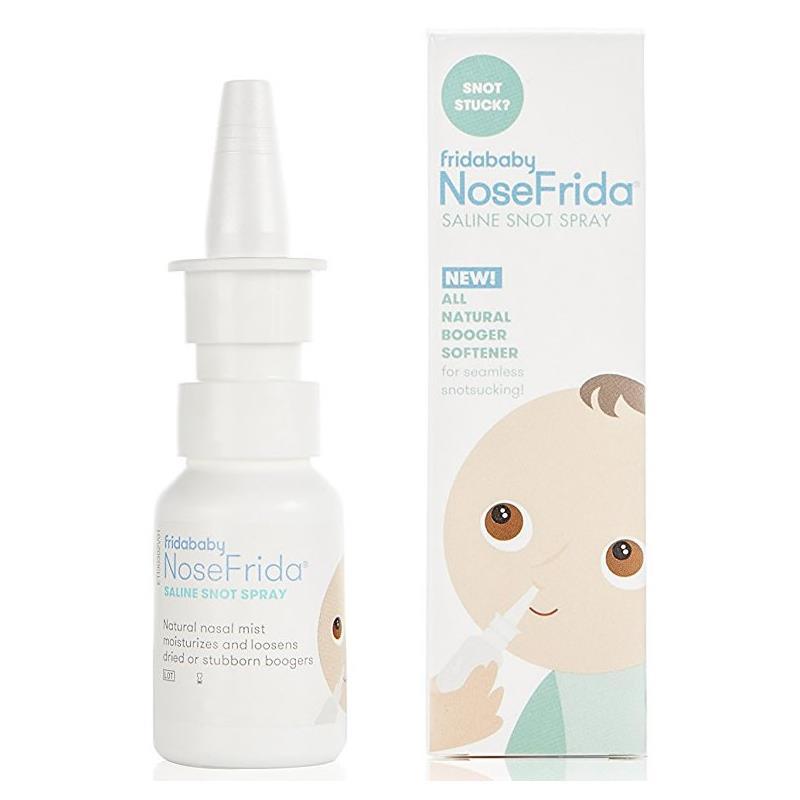Baby Nasal Aspirator NoseFrida The Snotsucker with 10 Extra Filters and  All-Natural Saline Nasal Spray by Frida Baby