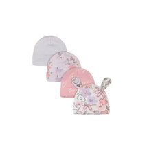 Gerber 4 Pack Baby Girls Bunny Ballerina Caps Image 1