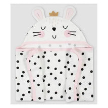 Gerber Baby Girls'Bunny Hooded Bath Wrap Image 1