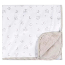 Gerber Bedding - 1Pk 2Ply Plush Blanket, Neutral Rainbow Image 1