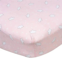Gerber Bedding - 1Pk Fitted Baby Crib Sheet - Girl Princess Crown Image 1