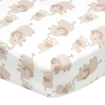 Gerber Bedding - 1Pk Fitted Baby Crib Sheet - Girl Safari Image 1