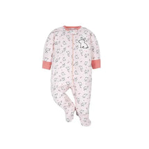 Gerber Footed Sleep N Play Baby Girl, Bunny 3-6M Image 1