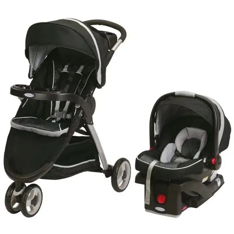 graco modes stroller gotham Graco FastAction Fold Sport Stroller Click Connect Travel System - Gotham