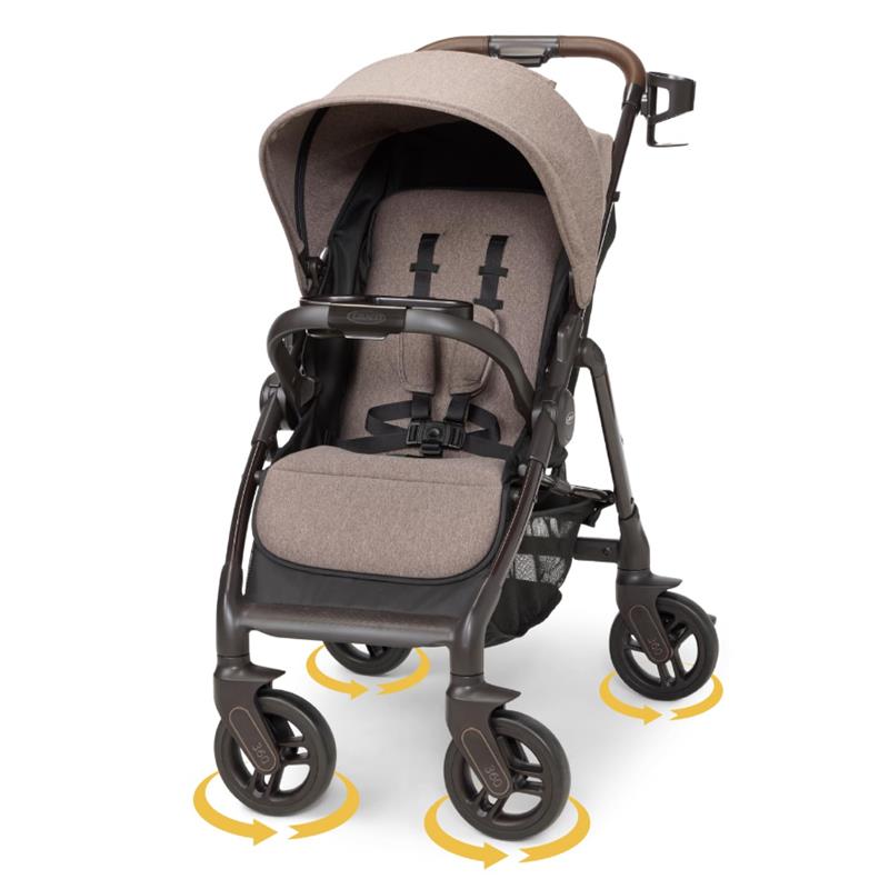 graco stroller squeaky wheel Graco Merge 360 Stroller, Sable Brown