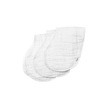 Green Sprouts - 3Pk Organic Muslin Burp Cloths, White Image 1