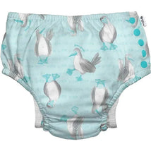 Green Sprouts - Reusable Eco Snap Swim Diaper, Light Aqua Blue Image 1