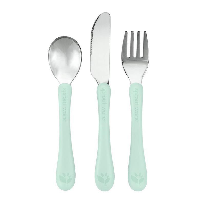 Green Sprouts - Stainless Steel & Sprout Ware Kids Cutlery, Light Sage
