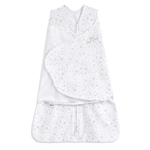 HALO SleepSack Swaddle 100% Cotton 1.5 TOG - Midnight Moons Gray, Newborn Image 1