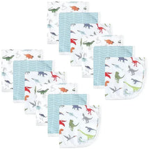 Hudson Baby - 12Pk Dino Baby Cotton Muslin Washcloths Image 1