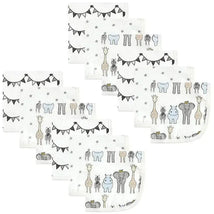 Hudson Baby - 12Pk Royal Safari Baby Cotton Muslin Washcloths Image 1
