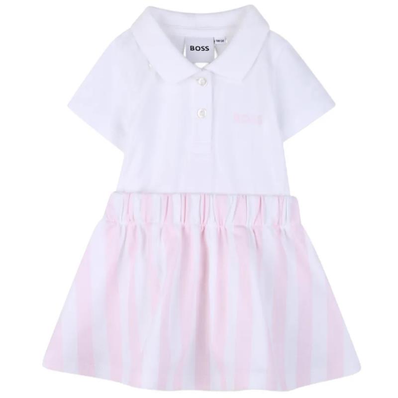 Hugo Boss Baby 2-In-1 Effect Dress Polo-Style, Light Pink | MacroBaby Hugo Boss Baby 2-In-1 Effect Dress Polo-Style, Light Pink | MacroBaby