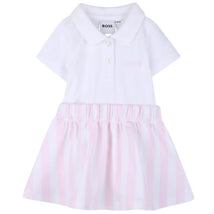 Hugo Boss Baby 2-In-1 Effect Dress Polo-Style, Light Pink Image 1