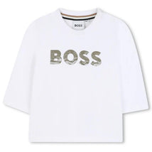 Hugo Boss Baby - Baby Neutral Long Sleeve T-Shirt, White Image 1