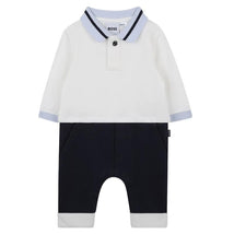 Hugo Boss Baby - Boy Ceremony Short All In One, Off White Image 1