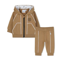 Hugo Boss Baby - Boy Cotton Track Suit, Beige Image 1