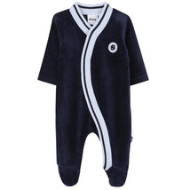 Hugo Boss Baby - Boy Footie & Hat Set, Navy Image 1