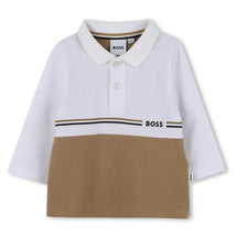 Hugo Boss Baby - Boy Long Sleeve Polo Beige Image 1