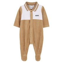 Hugo Boss Baby - Boy Polo Footie Beige Image 1