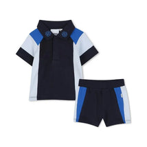Hugo Boss Baby - Boy Set Polo & Shorts Light Blue & Navy Image 1