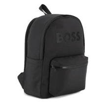 Hugo Boss Baby - Embossed Logo Backpack, Black Image 1