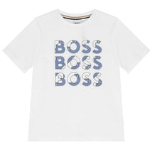 Hugo Boss Baby - Long Sleeve Tee Multi Logo Printed, White Image 1