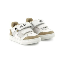 Hugo Boss Baby - Mini Me Sneaker Velcro Closure, White/Beige Image 1