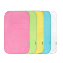 I-Play Green Sprouts 5-Pack Stay-Dry Burp Pads, Pink Image 1