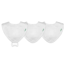 Iplay - 3 Pk Muslin Stay-Dry Teether Bibs, White 0/12 Months Image 1