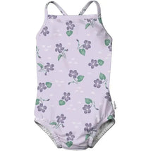 Iplay - Eco Swimsuit With Built-In Swim Diaper, Light Lavender Violets Image 1