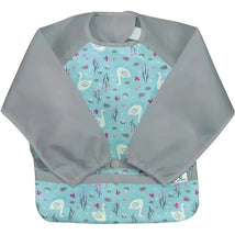 Iplay - Snap & Go Easy-Wear Long Sleeve Bib, Aqua Swan Image 1