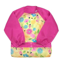 Iplay - Snap & Go Long Sleeve Bib, Pink Bee Floral Image 1