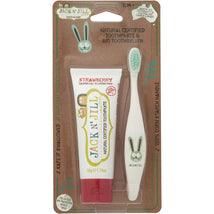 Jack N' Jill Tooth Buddy Pack - Strawberry + Kids Toothbrush Image 1