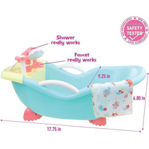JC Toys - Baby Doll Real Working Bath Set, Ages 2+ Image 2