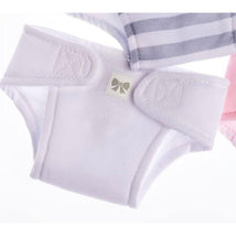JC Toys - Baby Doll Washable and Reusable Eco Diapers, 4 Pack Fits Dolls 14 to 18, Pink Image 2