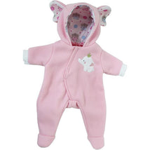 JC Toys - Berenguer Boutique Baby Doll Outfit, Pink Elephant Themed Hooded Onesie, Ages 2+  Image 1