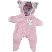 JC Toys - Berenguer Boutique Baby Doll Outfit, Pink Elephant Themed Hooded Onesie, Ages 2+ Image 1
